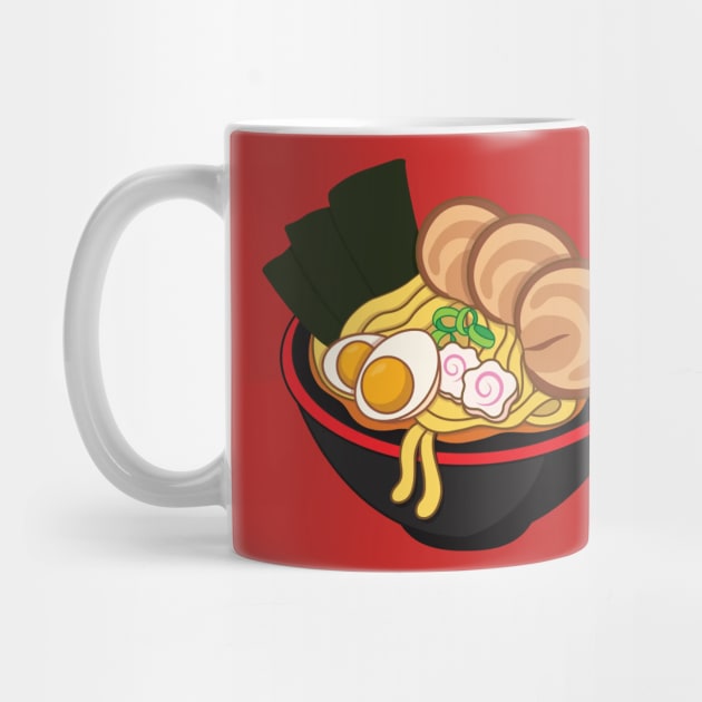 Savory Delight: Ramen Bowl by Pieartscreation